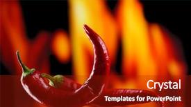  Presentation with fire red - Slide deck enhanced with the wind with last background and a tawny brown colored foreground.