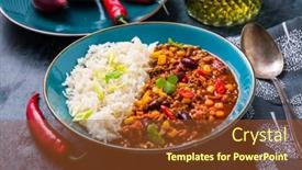  Presentation with chilli - Slide deck consisting of hot-chilli-con-carne background and a red colored foreground