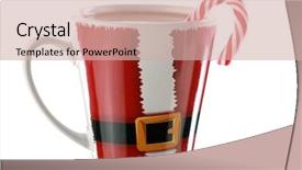  Presentation with hot chocolate - Presentation theme featuring hot chocolate or coco background and a soft green colored foreground