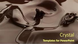  Presentation with waves - Colorful theme enhanced with hot-chocolate-waves-melted-chocolae backdrop and a tawny brown colored foreground