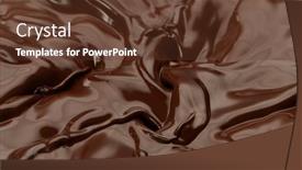  Presentation with waves - Amazing slide set having hot-chocolate-waves-melted-chocolae backdrop and a tawny brown colored foreground