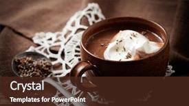  Presentation with hot chocolate - Slides enhanced with hot chocolate with a hint background and a tawny brown colored foreground