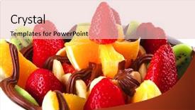  Presentation with hot chocolate - Colorful presentation theme enhanced with hot chocolate with fresh raw tropical fruits backdrop and a lemonade colored foreground