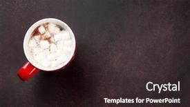  Presentation with hot chocolate - Amazing slides having hot chocolate with marshmallow backdrop and a wine colored foreground