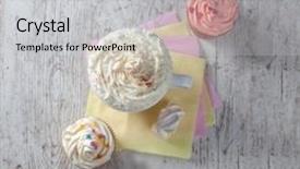  Presentation with hot chocolate - Amazing PPT layouts having gingerbread cookies sprinkled powdered - hot chocolate with marshmallows backdrop and a light gray colored foreground