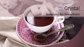  Presentation with hot chocolate - Cool new theme with hot-chocolate-with-marshmallows backdrop and a coral colored foreground