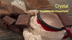  Presentation with hot chocolate - Slides consisting of hot chocolate background and a tawny brown colored foreground