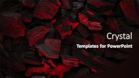  Presentation with food grill - Cool new presentation design with hot-coal-barbecue-grill-backdrop backdrop and a wine colored foreground