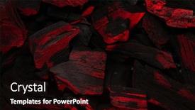  Presentation with food grill - Presentation theme featuring hot-coal-barbecue-grill-backdrop background and a black colored foreground