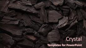  Presentation with food grill - Slide deck consisting of hot-coal-barbecue-grill-backdrop background and a wine colored foreground