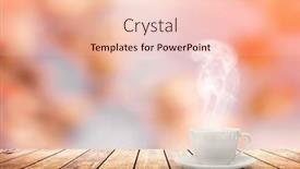  Presentation with hot spring - Slide deck consisting of hot-coffee-on-the-table background and a lemonade colored foreground