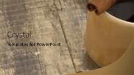  Presentation with coffee - Cool new presentation theme with hot-coffee-on-the-table backdrop and a coral colored foreground