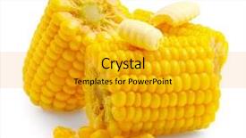  Presentation with sweet corn - Cool new theme with hot corn on the cob backdrop and a gold colored foreground