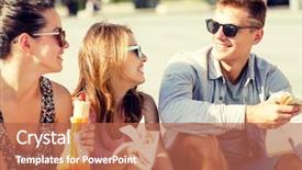  Presentation with food city - Colorful slide set enhanced with hot dog - friendship leisure summer and people backdrop and a red colored foreground