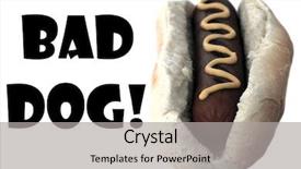  Presentation with hot pink white - Audience pleasing theme consisting of hot dog bad dog hot backdrop and a light gray colored foreground