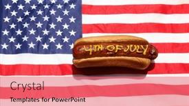  Presentation with mustard yellow - Slide deck featuring hot-dog-hotdog-mustard background and a coral colored foreground