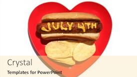  Presentation with mustard yellow - Presentation theme having hot-dog-hotdog-mustard background and a blonde colored foreground