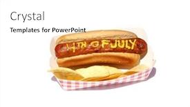  Presentation with mustard yellow - PPT theme having hot-dog-hotdog-mustard background and a white colored foreground