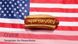  Presentation with mustard yellow - Slides enhanced with hot-dog-hotdog-mustard background and a coral colored foreground