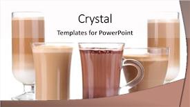  Presentation with chicken poultry farm white layer - Amazing slide deck having hot drink - layered coffee isolated on white backdrop and a white colored foreground