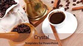  Presentation with black stars - Slide set with texture of brown earth soil background and a soft green colored foreground