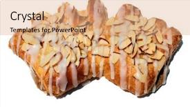  Presentation with snacks - Slide deck with hot-from-the-oven-fresh background and a coral colored foreground