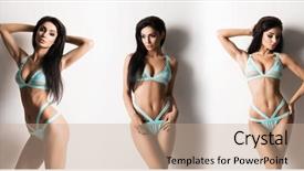  Presentation with sexy - Cool new PPT theme with hot girls - set collection of young sexy backdrop and a coral colored foreground
