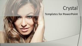  Presentation with wrinkles gray hair - Theme enhanced with medical - pharmacy and chemistry theme portrait background and a white colored foreground.