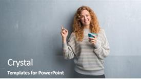  Presentation with young grey maine coon cat - PPT layouts having hot girls - young redhead woman over grey background and a gray colored foreground