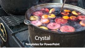  Presentation with mulled wine - PPT layouts enhanced with hot gluhwein or mulled wine background and a dark gray colored foreground