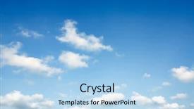  Presentation with cloud - PPT layouts enhanced with beautiful blue sky background and a light blue colored foreground