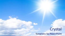  Presentation with divine - Audience pleasing PPT layouts consisting of divine beauty in brightest paradise backdrop and a sky blue colored foreground