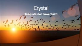  Presentation with amazing - Audience pleasing slides consisting of sea during amazing sunset backdrop and a ocean colored foreground