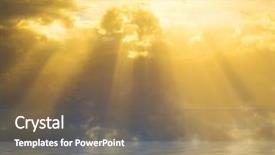  Presentation with light rays - Colorful presentation enhanced with rays heaven - holy light backdrop and a violet colored foreground