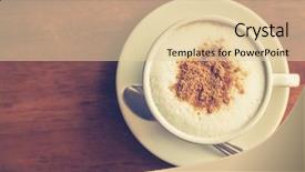  Presentation with vintage art - Audience pleasing PPT theme consisting of hot latte art coffee backdrop and a lemonade colored foreground
