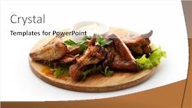  Presentation with hot sauce - Audience pleasing PPT layouts consisting of hot-meat-dishes-grilled-chicken backdrop and a white colored foreground