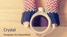  Presentation with global warming of recycle - Amazing slide deck having hot mug of tea warming backdrop and a lemonade colored foreground