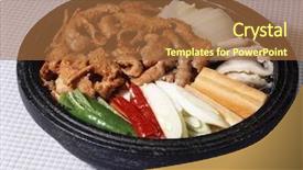  Presentation with korean - Amazing presentation having hot pot - korean stew backdrop and a  colored foreground