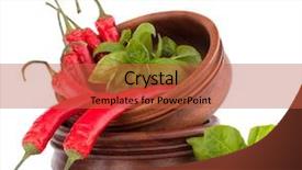  Presentation with chili - Slide set having hot red chili or chilli background and a  colored foreground