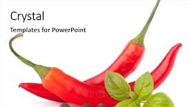  Presentation with chili - Theme having hot red chili or chilli background and a white colored foreground