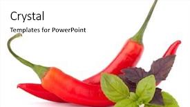  Presentation with chili - Beautiful presentation theme featuring hot red chili or chilli backdrop and a  colored foreground