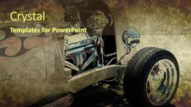  Presentation with rat - Beautiful PPT theme featuring hot-rod-in-grungy-rat backdrop and a tawny brown colored foreground