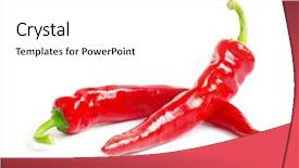  Presentation with pepper - Theme enhanced with hot sauce - red pepper background and a white colored foreground
