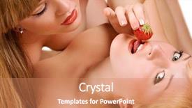  Presentation with lovers - Theme consisting of hot sex - female lovers enjoying erotic act background and a  colored foreground