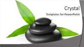  Presentation with spa white orchids black - Cool new presentation design with hot spa stones with bamboo backdrop and a white colored foreground