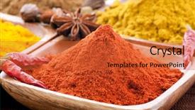  Presentation with k2 spice - Slides enhanced with hot spices - exotically spice mix background and a red colored foreground