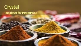  Presentation with acai bowls - Audience pleasing theme consisting of hot spices in wooden bowls backdrop and a tawny brown colored foreground