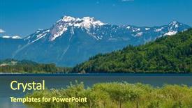  Presentation with hot springs - Slide deck consisting of hot springs - beautiful view over harrison lake background and a tawny brown colored foreground