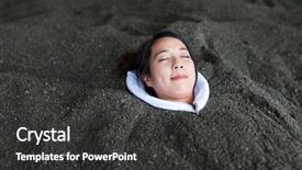  Presentation with spa - Amazing PPT layouts having hot springs - woman enjoy surigahama spa backdrop and a dark gray colored foreground