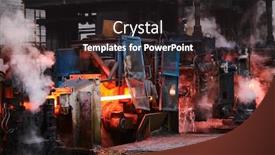  Presentation with bloom - Cool new slides with hot-square-steel-bloom backdrop and a dark gray colored foreground